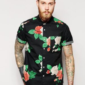 Sleeve With Rose Print