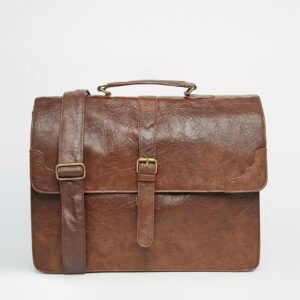Satchel In Tan Faux
